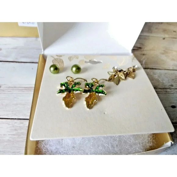 NWT Spring Garden Earring Trio with Gift Box - Picture 4 of 4